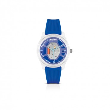 orologio digitale bambino cassa policarbonato cinturino gomma blu lws